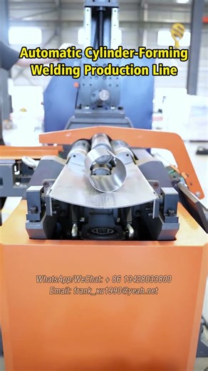 Automatic Cylinder-Forming Welding Production Line, Cylinder making machine. #laserweldingmachine