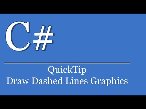 QuickTip #186 - C# Visual Studio .NET Tutorial - Draw Dashed Lines Graphics