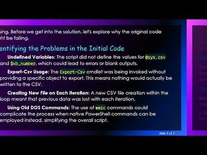How to Effectively Add Items to a CSV in PowerShell Using a For Loop