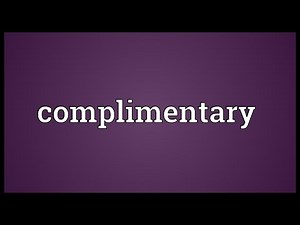 Complimentary Meaning