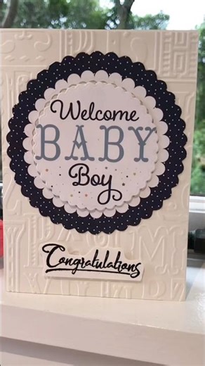 Handmade magic- cute cards for baby showers, gender reveal or new born #Spellbinder #lawn fawn