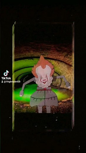 Creepy Pennywise animation test...#stopmotionanimation #papermotion