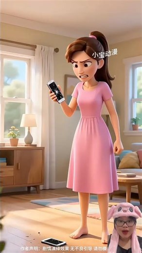 Mom's phone broke! #cartoon #trendingshorts #animation