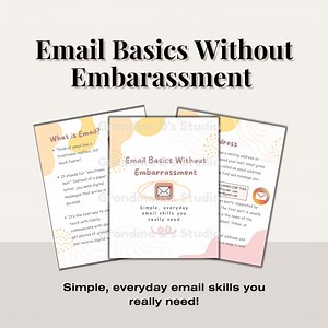 Email Basics Simplified: Essential Tips for Seniors to Navigate the Digital World - Etsy