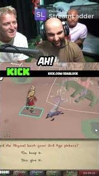 Odablock becomes most subbed to streamer on Kick and then feeds a leech 3rd age pickaxe #osrs