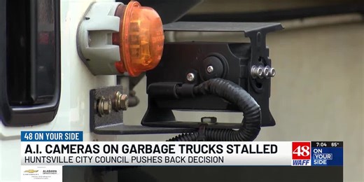 Huntsville residents push back on having AI cameras attached to garbage trucks