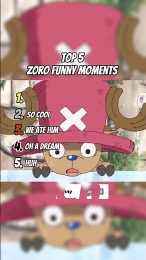 Top 5 Zoro Funny Moments 😂