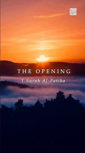 Surah Al-Fatiha 🌙 The Opening. Chapter of the Noble Quran.