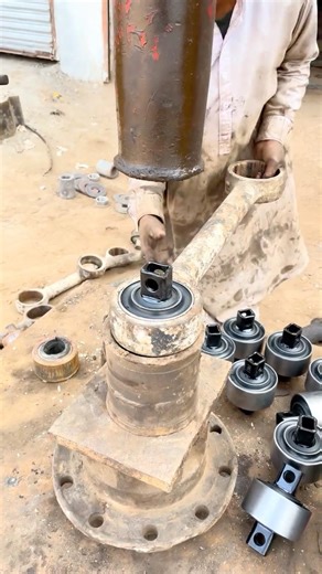 Stabilizing Axle Bush fitted titorial Truck Suspension Repair #shortsfeed #mechanic #youtubeshorts