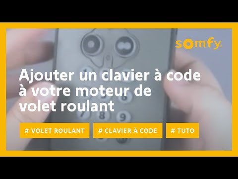 How to add an RTS code keypad to your roller shutter? | Somfy