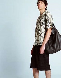 Topman textured grid plaid shorts in black - part of a set | ASOS