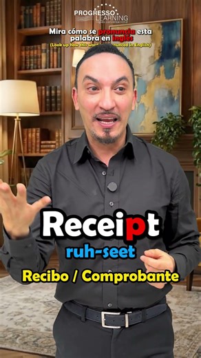 Today I'm going to teach you the word RECEIPT: how to pronounce it, what it means, and how to use...