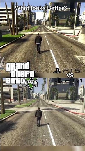 GTA 5 | PS5 Version vs PS4 Version! What looks Better?! #gta5 #shorts