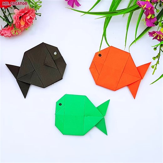 2.7K views · 13 reactions | Splash into Crafting | Easy Paper Fish |...