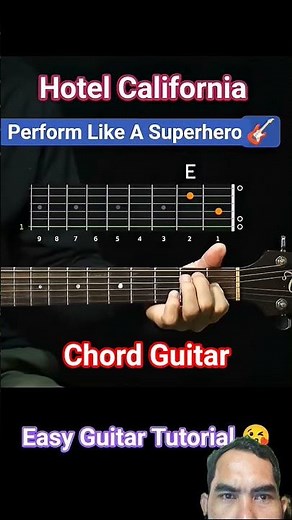 Music Hotel California, Chord Guitar #shorts #guitar