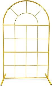 Amazon.com : Wedding Arch Stand with mesh,Easy Assembly Wall Stand Arch Backdrop Iron Garden Climbing Plant Roses Arch Kit Metal Arbor Photo Booth Backdrop for Bridal Party Event Wedding (Gold with Mesh 2m) : Patio, Lawn & Garden