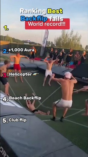 Ranking Best Backflip fails 🤣