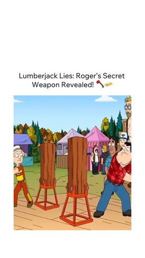 Cineholics Daily on Instagram: "Think you’re a pro? Sometimes it pays to have a friend who cheats for you! 😂 In this classic American Dad! moment, Stan Smith thinks he’s finally mastered the art of the lumberjack competition. He’s out there sawing through logs with lightning speed, neck-and-neck with the competition, and even qualifying for the World Championship in Alaska! 🌲❄️ But just as Stan’s confidence reaches an all-time high, Roger drops the ultimate truth bomb. It turns out Stan isn’t 
