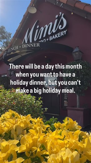 Mimi’s Cafe® on Instagram: "Don’t let making the feast stop you from celebrating this season with the ones you love! Our holidays feasts have ✨everything✨ you need to throw a holiday dinner - you just heat and enjoy. Order from www.mimiscafe.com for pickup or delivery any day this month!"