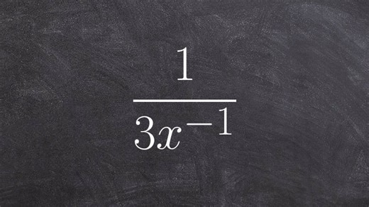 Learn how to rewrite an exponent in the numerator when it has a negative power