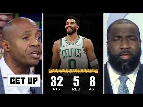 GET UP | "He's BACK" - Perkins on Tatum scores 32 Pts help Celtics beat Hornets 114-99 without Brown
