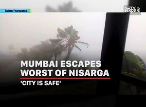 47K views · 261 reactions | #NDTVBeeps: Coronavirus-hit Mumbai has escaped the worst of Cyclone Nisarga, the second storm to strike India in two weeks. #Mumbai #Raigad #Maharashtra #Gujarat #Cyclone #CycloneNisarga #Storm #COVID19 #Coronavirus #ViralVideo #Viral | NDTV | Facebook