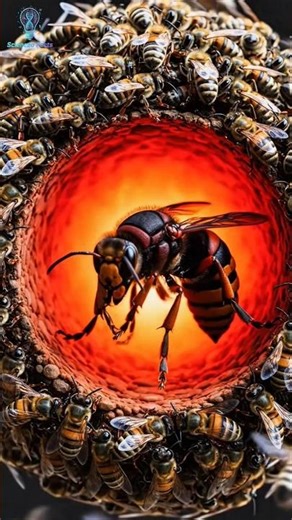 Bees Cook This Hornet ALIVE! 🔥🐝