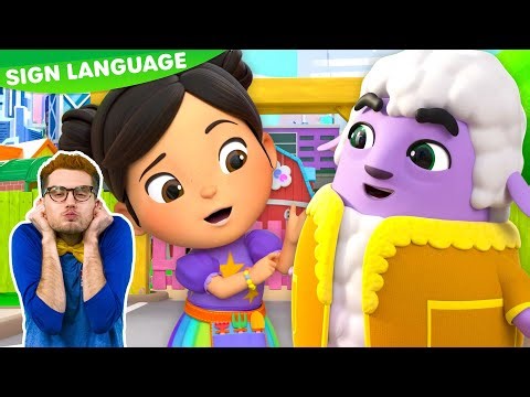 Baa Baa Black Sheep | Lellobee Fun | Learn ASL & Baby Sign Language for Kids