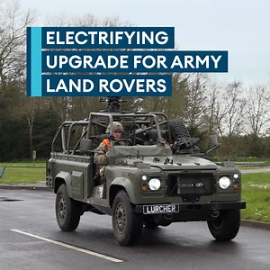 Straight line speed 💨 Reduced acoustic signature 🤫 The benefits of electric British Army vehicles are more than just about reducing the services carbon footprint 📺 Watch here 👇 | Forces News
