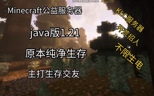 kcl我的世界java版1.21服务器纯净招新