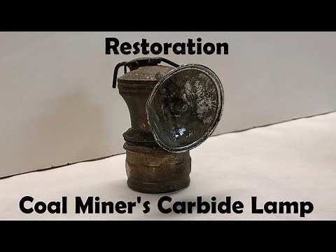 Miner's Carbide Lamp Restoration