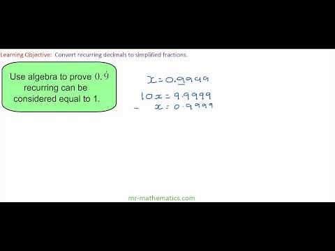 Recurring Decimals Proof