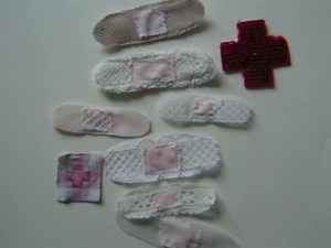 Textile Art Sculpture: Band-Aids and Creative Process
