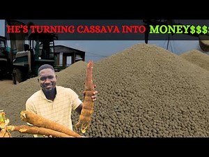 Ghanaian Man Making Decent Money From Cassava Processing
