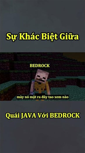 Sự Khác Biệt Giữa Quái Vật JAVA Và BEDROCH - Phần 2 🤣 #shorts