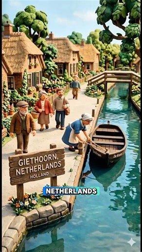 A VILLAGE WITH NO ROAD GEITHROON, NETHERLANDS 🚤 🇳🇱