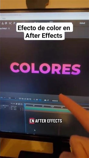 Tutorial rápido efecto de color After Effects #aftereffects #edicióndevideo