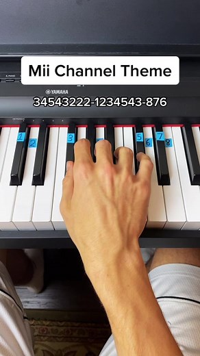 Mii Channel Theme easy piano tutorial #fy #fyp #foryou #piano #pianotutorial #music #foryoupage #xyzbca