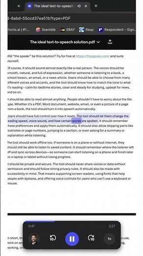 Speechify AI Voice Test | Natural Text-to-Speech Sample (2026) #Shorts