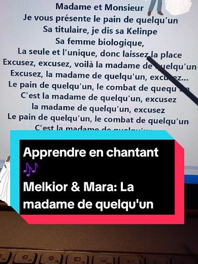 Apprendre le français avec les chansons de Melkior