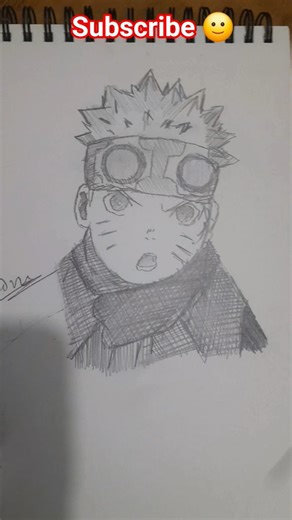 Drawing naruto uzumaki || #shorts #drawing