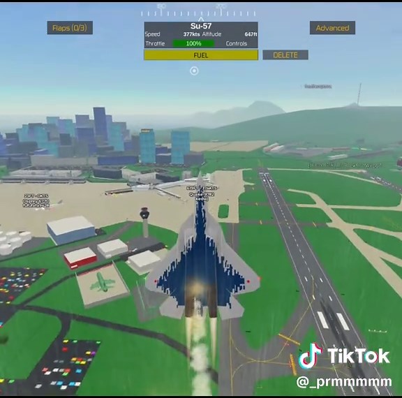 Roblox Pilot Training with Sukhoi Su-57