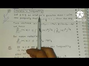 Cauchy,Minkowski, Holder's Inequality