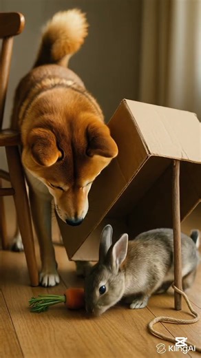 “Playful Shiba Inu Sets a Clever Trap for a Rabbit 🐕🐇 | Ultra Realistic Animation”