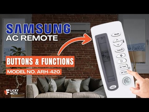 Samsung AC Remote Buttons & Functions (Model No: ARH-420) | Heat Pump Remote Guide