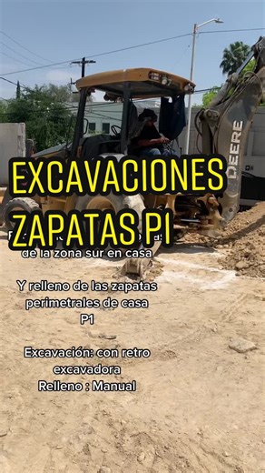 Excavaciones y relleno para zapatas Con retro excavadora y manual #retroexcavadora #manual #zapatas #casa #excavaciones #arquitectura #arqui #construccion #sanpedro #manaio