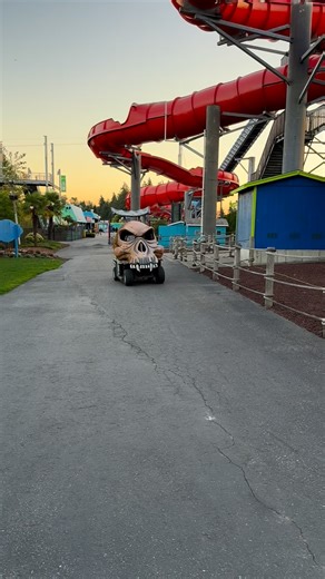 2.3K views · 49 reactions |  Even our maintenance team is getting spooky! Check out their golf cart transformed into the ultimate Skull Mobile — cruising through Fright Fest in style! Who knew spooky could look this cool? ️ | Wild Waves Theme & Water Park | Facebook