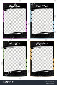 Sport Player Trading Card Frame Border Stock Vector (Royalty Free) 2395852853 | Shutterstock
