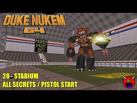 Duke Nukem 64 (RedNukem) - 28 Stadium - All Secrets