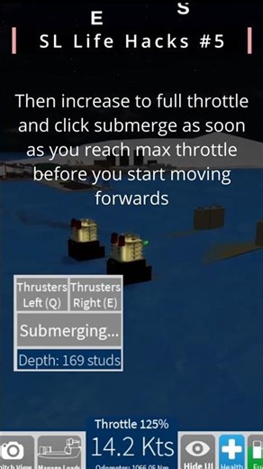 Submerge While Moving - Shipping lanes life hack No5